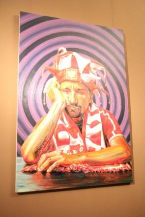 Wernisaż wystawy „Oto człowiek” - Radosława Jastrzębskiego [8 XI 2012] - zdjęcie #1 - eOstroleka.pl