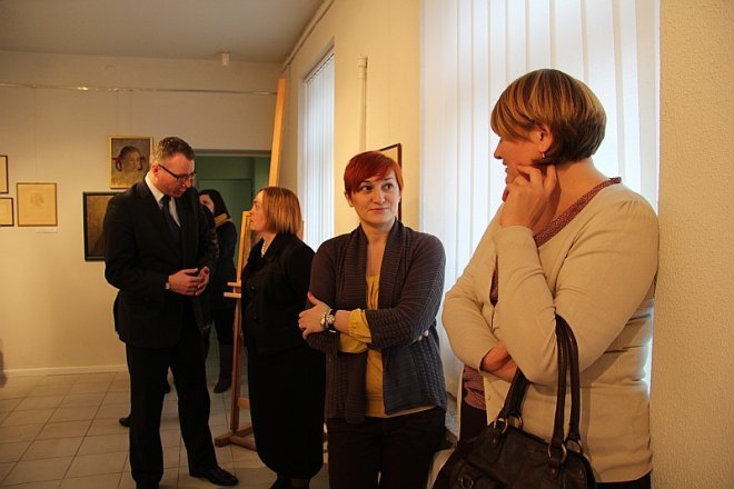 Wersniaż wystawy Hanny Michalskiej [12 XII 2012] - zdjęcie #17 - eOstroleka.pl