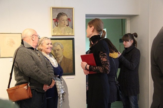 Wersniaż wystawy Hanny Michalskiej [12 XII 2012] - zdjęcie #12 - eOstroleka.pl