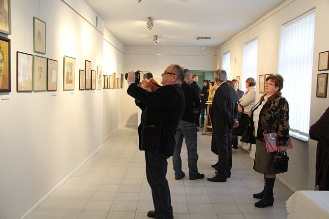 Wersniaż wystawy Hanny Michalskiej [12 XII 2012] - zdjęcie #11 - eOstroleka.pl