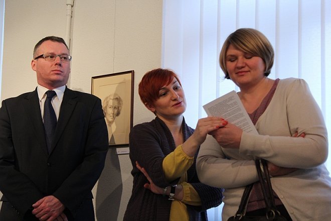 Wersniaż wystawy Hanny Michalskiej [12 XII 2012] - zdjęcie #3 - eOstroleka.pl