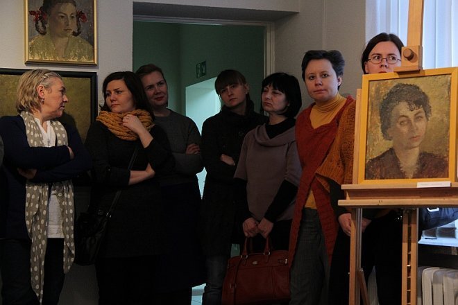 Wersniaż wystawy Hanny Michalskiej [12 XII 2012] - zdjęcie #2 - eOstroleka.pl