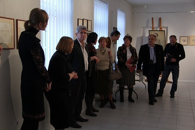 Wersniaż wystawy Hanny Michalskiej [12 XII 2012] - zdjęcie #1 - eOstroleka.pl