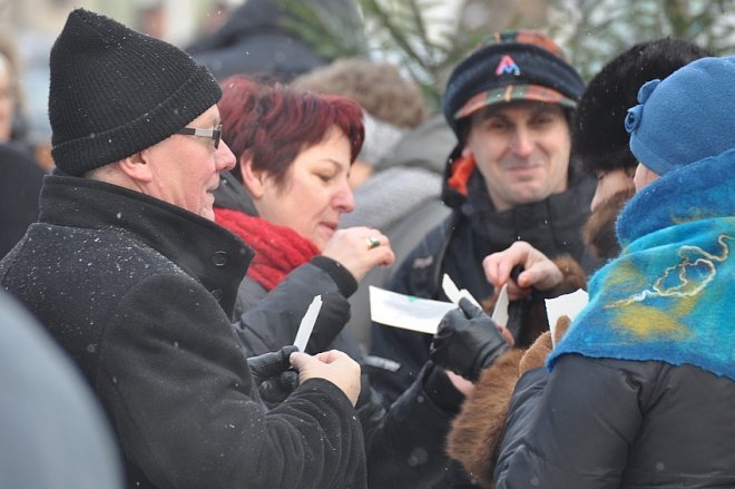 Wigilia miejska w Ostrołęce [22 XII 2012] - zdjęcie #40 - eOstroleka.pl