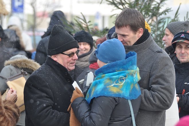 Wigilia miejska w Ostrołęce [22 XII 2012] - zdjęcie #35 - eOstroleka.pl