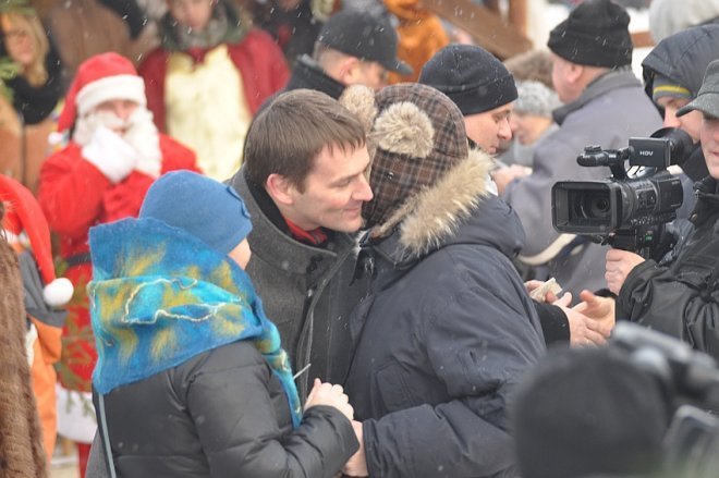 Wigilia miejska w Ostrołęce [22 XII 2012] - zdjęcie #12 - eOstroleka.pl