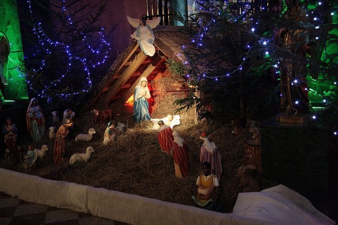 Szopki Bożonarodzeniowe w ostrołęckich parafiach [27 XII 2012] - zdjęcie #2 - eOstroleka.pl