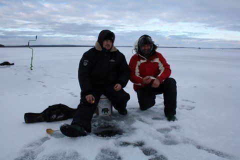 Udana wyprawa na lód wędkarzy z PZW „Narew 38” [03.02.2013] - zdjęcie #5 - eOstroleka.pl