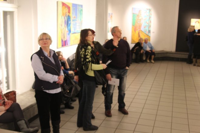 Wystawa obrazów Wojciecha Danisa w Galerii Ostrołęka [8 II 2013] - zdjęcie #14 - eOstroleka.pl