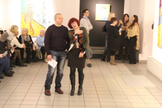 Wystawa obrazów Wojciecha Danisa w Galerii Ostrołęka [8 II 2013] - zdjęcie #13 - eOstroleka.pl