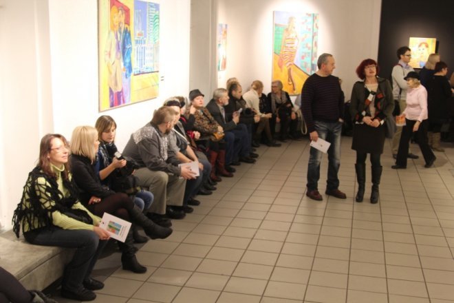 Wystawa obrazów Wojciecha Danisa w Galerii Ostrołęka [8 II 2013] - zdjęcie #12 - eOstroleka.pl