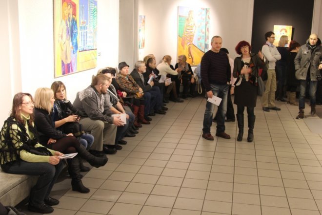 Wystawa obrazów Wojciecha Danisa w Galerii Ostrołęka [8 II 2013] - zdjęcie #11 - eOstroleka.pl