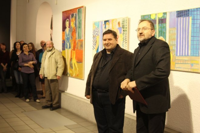 Wystawa obrazów Wojciecha Danisa w Galerii Ostrołęka [8 II 2013] - zdjęcie #6 - eOstroleka.pl