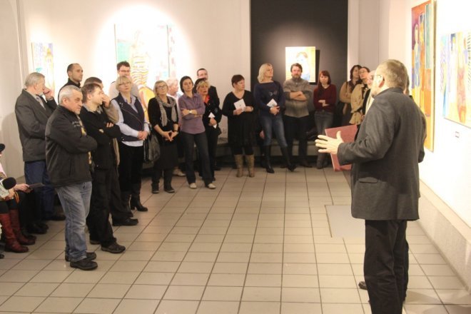 Wystawa obrazów Wojciecha Danisa w Galerii Ostrołęka [8 II 2013] - zdjęcie #3 - eOstroleka.pl