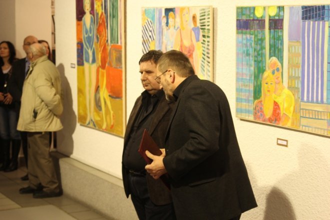 Wystawa obrazów Wojciecha Danisa w Galerii Ostrołęka [8 II 2013] - zdjęcie #2 - eOstroleka.pl