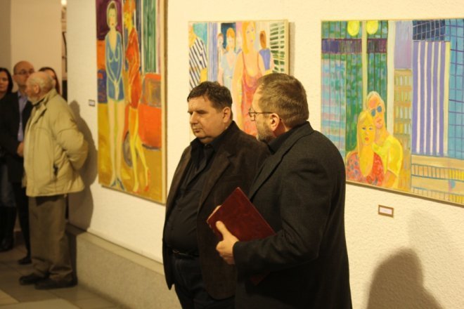 Wystawa obrazów Wojciecha Danisa w Galerii Ostrołęka [8 II 2013] - zdjęcie #1 - eOstroleka.pl