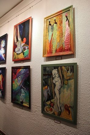 Wernisaż wystawy Gobelinów z Galerii Ostrołęka [22 II 2013] - zdjęcie #8 - eOstroleka.pl