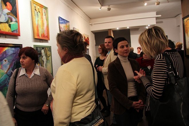 Wernisaż wystawy Gobelinów z Galerii Ostrołęka [22 II 2013] - zdjęcie #3 - eOstroleka.pl