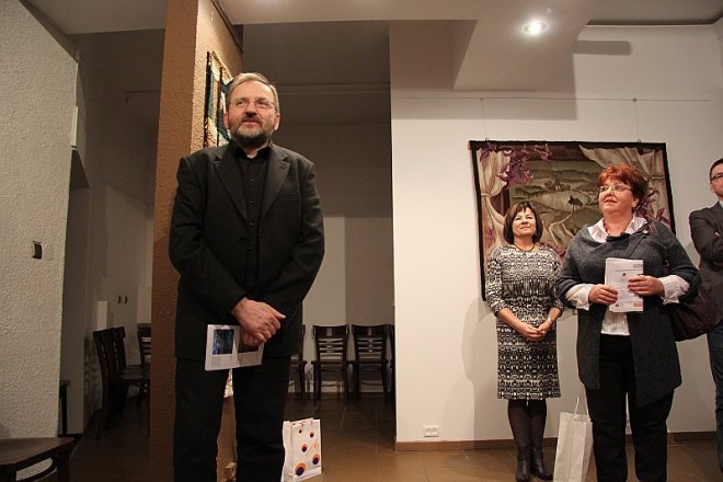 Wernisaż wystawy Gobelinów z Galerii Ostrołęka [22 II 2013] - zdjęcie #2 - eOstroleka.pl