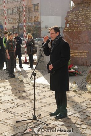 Miejskie Obchody Dnia Żołnierzy Wyklętych [01.03.2013] - zdjęcie #54 - eOstroleka.pl