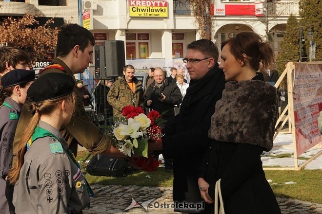 Miejskie Obchody Dnia Żołnierzy Wyklętych [01.03.2013] - zdjęcie #14 - eOstroleka.pl