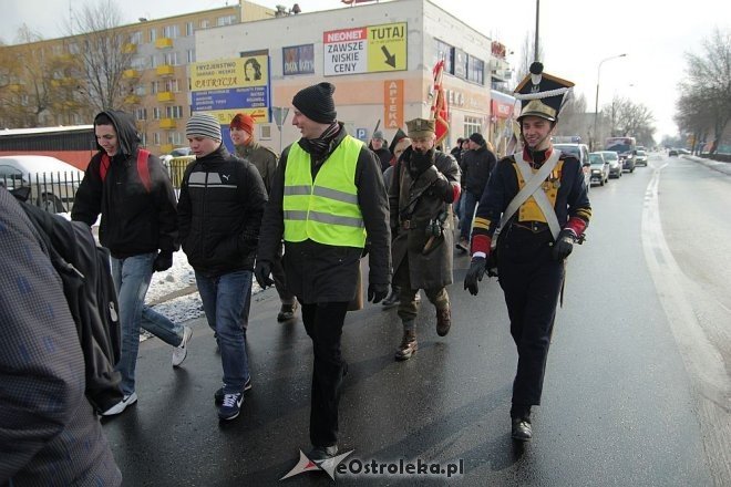 Marsz upamiętniający 150 rocznicę wybuchu Powstania Styczniowego [22.03.2013] - zdjęcie #45 - eOstroleka.pl
