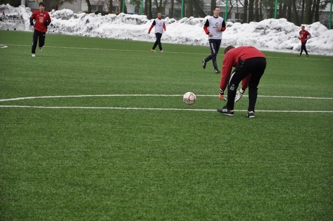 Sparing: Narew Ostrołęka - ŁKS Łomża (06.04.2013) - zdjęcie #19 - eOstroleka.pl