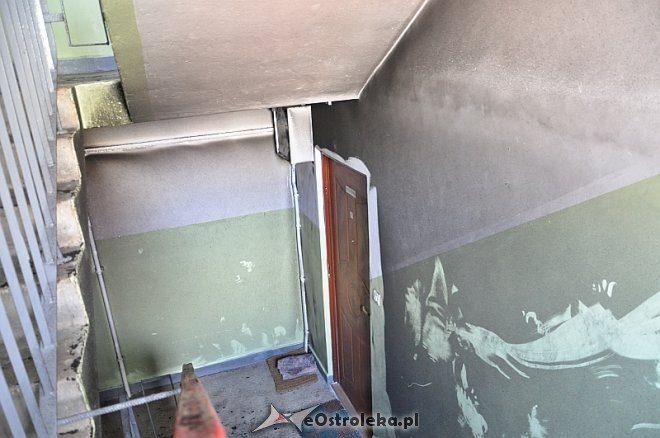 Pożar piwnicy na Rejmonta 9 [08.04.2013] - zdjęcie #19 - eOstroleka.pl