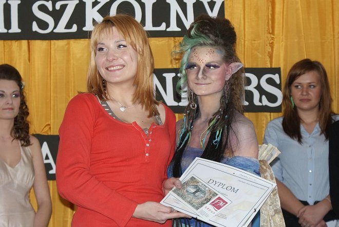Konkurs Makijażu w Zespole Szkół Zawodowych nr 2 w Ostrołęce [20.04.2013] - zdjęcie #14 - eOstroleka.pl