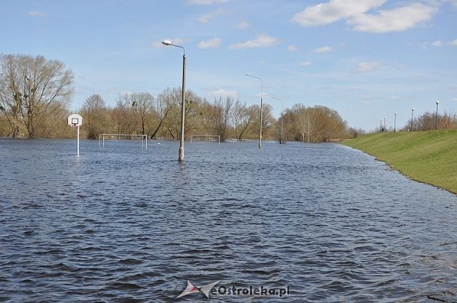 Ostrołęka: Narew przekroczyła już 4 metry [24.04.2013] - zdjęcie #1 - eOstroleka.pl