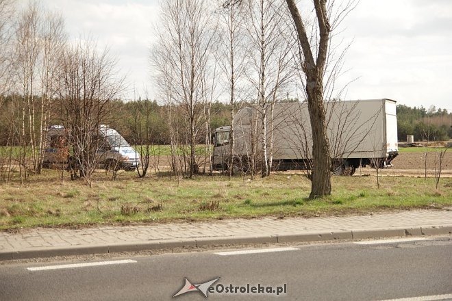 DK 61: Dwie ciężarówki zderzyły się w miejscowości Teodorowo [25.04.2013] - zdjęcie #3 - eOstroleka.pl