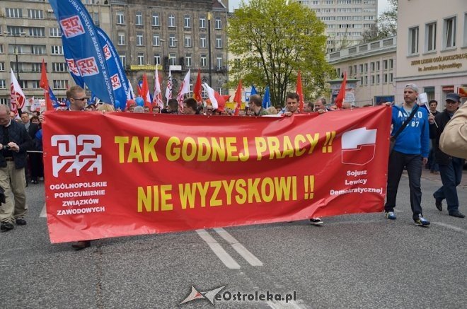 Pochód pierwszomajowy w Warszawie [1 Maja 2013] - zdjęcie #6 - eOstroleka.pl