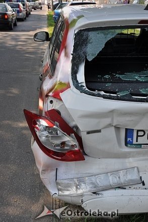 Kolizja na ul. Gorbatowa [03.07.2013] - zdjęcie #9 - eOstroleka.pl
