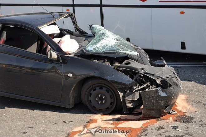 Wypadek na skrzyżowaniu ul. Bogusławskiego i ul. Piłsudskiego [05.07.2013] - zdjęcie #8 - eOstroleka.pl