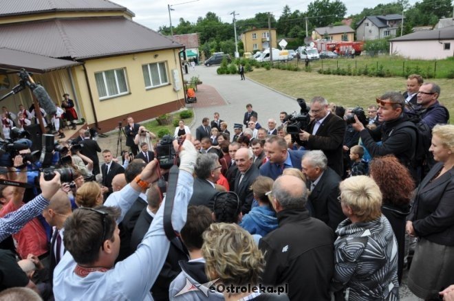 Bronisław Komorowski spotkał się z samorządowcami w Baranowie [23.07.2013] - zdjęcie #1 - eOstroleka.pl
