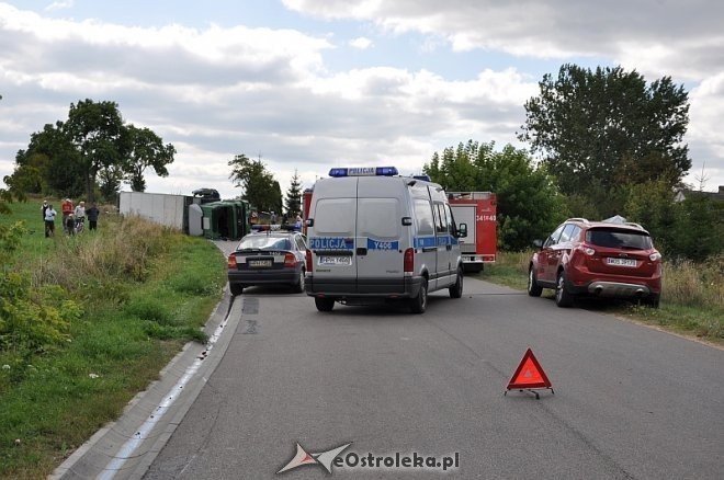 Pasieki: Wypadek z udziałem dwóch tirów [26.08.2013] - zdjęcie #1 - eOstroleka.pl