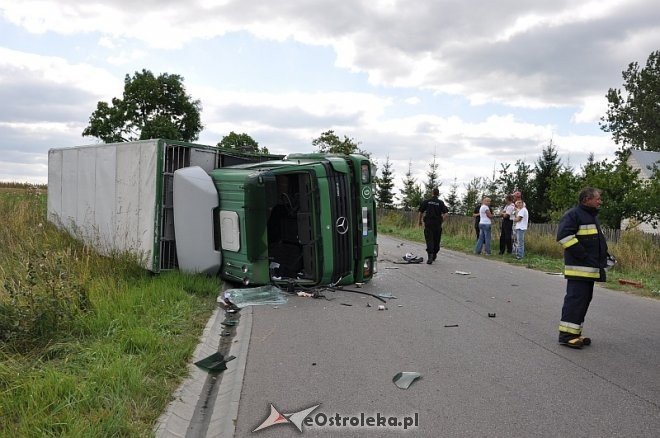 Pasieki: Wypadek z udziałem dwóch tirów [26.08.2013] - zdjęcie #3 - eOstroleka.pl