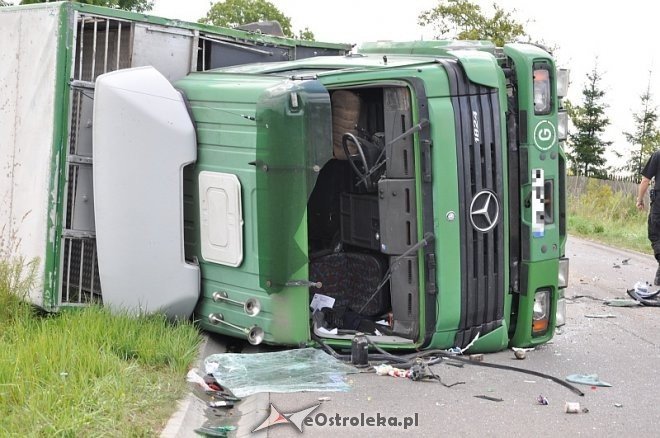 Pasieki: Wypadek z udziałem dwóch tirów [26.08.2013] - zdjęcie #4 - eOstroleka.pl