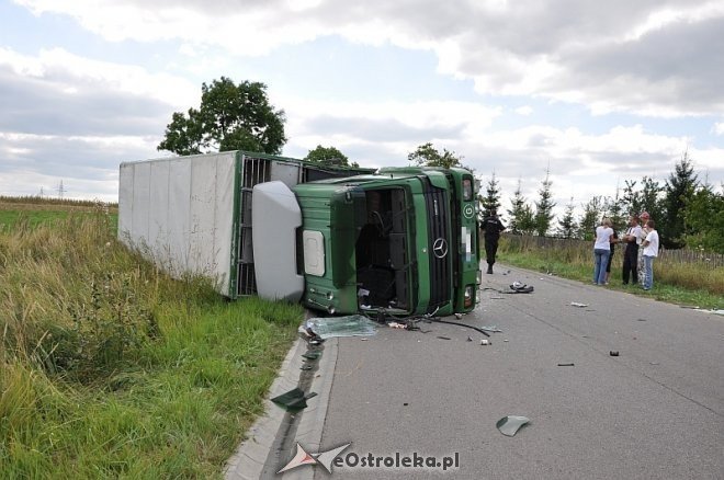 Pasieki: Wypadek z udziałem dwóch tirów [26.08.2013] - zdjęcie #5 - eOstroleka.pl