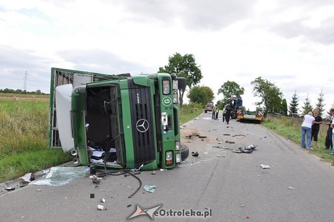Pasieki: Wypadek z udziałem dwóch tirów [26.08.2013] - zdjęcie #6 - eOstroleka.pl
