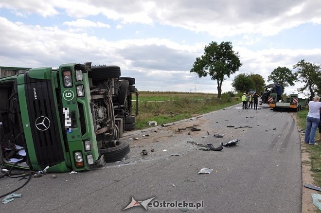 Pasieki: Wypadek z udziałem dwóch tirów [26.08.2013] - zdjęcie #8 - eOstroleka.pl