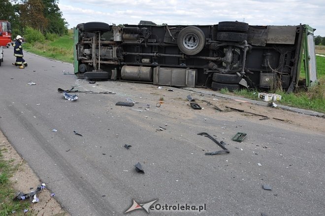 Pasieki: Wypadek z udziałem dwóch tirów [26.08.2013] - zdjęcie #10 - eOstroleka.pl