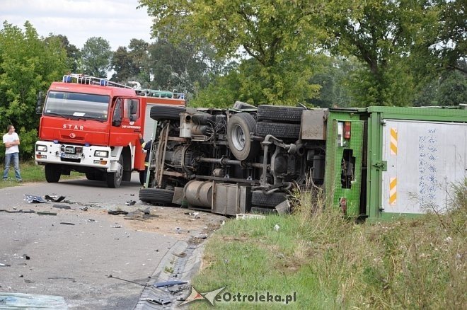 Pasieki: Wypadek z udziałem dwóch tirów [26.08.2013] - zdjęcie #21 - eOstroleka.pl