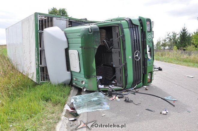Pasieki: Wypadek z udziałem dwóch tirów [26.08.2013] - zdjęcie #26 - eOstroleka.pl