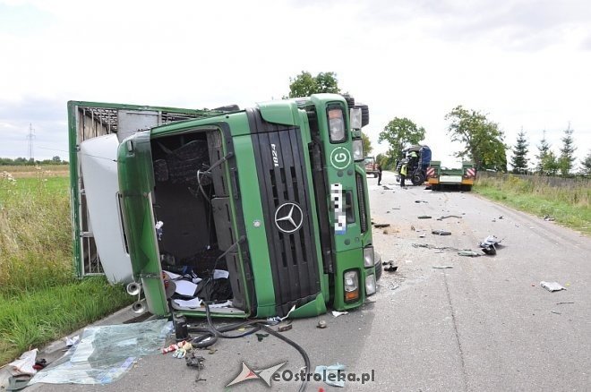 Pasieki: Wypadek z udziałem dwóch tirów [26.08.2013] - zdjęcie #27 - eOstroleka.pl
