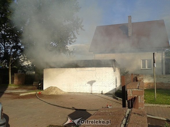 Pożar śmietnika na terenie ZUS-u - zdjęcie #2 - eOstroleka.pl