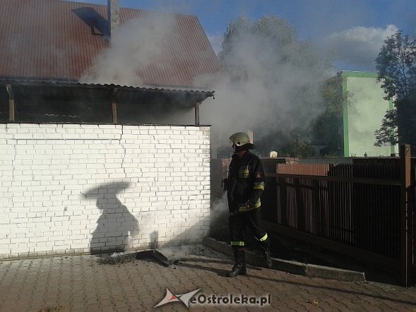 Pożar śmietnika na terenie ZUS-u - zdjęcie #9 - eOstroleka.pl