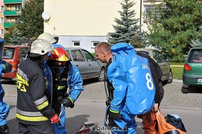 Ćwiczenia z ratownictwa chemicznego w ZS nr 5 [25.09.2013] - zdjęcie #21 - eOstroleka.pl