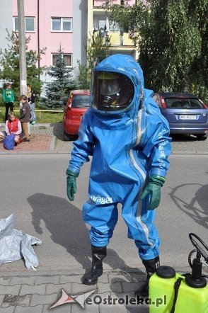Ćwiczenia z ratownictwa chemicznego w ZS nr 5 [25.09.2013] - zdjęcie #51 - eOstroleka.pl