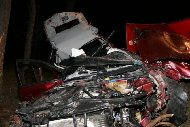 Łodziska: Śmiertelny wypadek. Samochód zderzył się z łosiem. Nie żyje 28-letni mężczyzna [02.10.2013] - zdjęcie #3 - eOstroleka.pl